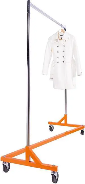 Commercial Grade Rolling Z Rack with Nesting Orange Base