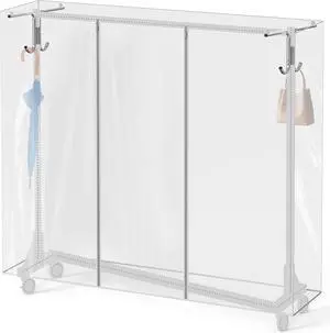 Simple Houseware Cover and Tube Bracket for SimpleHouseware Z-Base Garment Rack (Garment Rack NOT Included)
