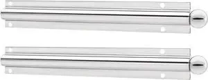 Rev-A-Shelf 6 Inch Metal Adjustable Storage Clothes Closet Hanger Rod for Rack Organization for Valet, Ties and Scarves, Chrome, CVL-12-CR (2 Pack)