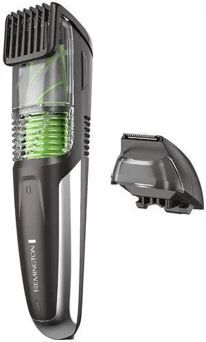 Remington Vacuum Beard Trimmer,13 Length and Style Settings with Adjustable Length Comb (2-18mm),Vacuum Trimmer for Beard, Mustache, and Stubble, Rechargeable Lithium Power, Washable, Removable Blades
