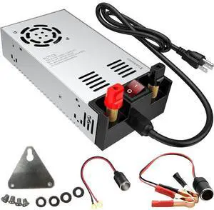 Denfix Upgraded 110V to 12V Converter ,New Version with On/Off Switch, AC to DC Power Supply Max 50A 600W