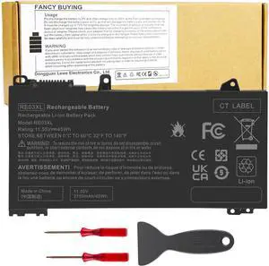 Fancy Buying RE03XL L32656-005 Laptop Battery for HP ProBook 430 440 445 450 455R G6 G7 Series ZHAN 66 Pro 13 14 15 G2 G3 Series L32407-AC1 L32407-2B1 L32407-541 HSTNN-OB1C HSTNN-UB7R HSTNN-DB9A