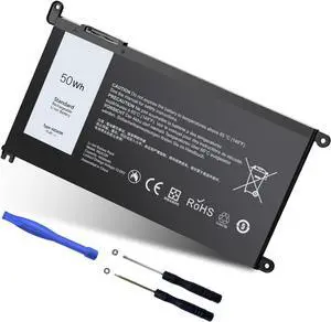 Upgraded 50Wh WDX0R Laptop Battery Replacement for Dell Inspiron 13 15 5000 7000 Series 5378 7378 5570 7573 7579 Latitude 3500 3580 WDXOR P69G 3CRH3 P58F and More