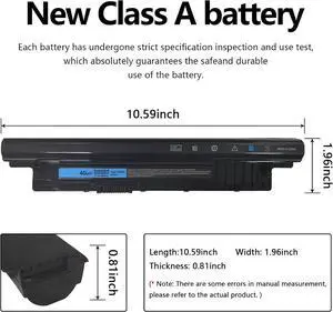 40Wh XCMRD 14.8V Battery Compatible with Dell Inspiron 15 3000 Series 3521 3531 3537 3541 3542 15R 5537 5521 17 17R 3721 3737 5737 5721 14R 14 3437 5421 Latitude 3440 3540 Vostro 2421 2521 P28F