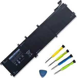 97Wh 6GTPY Laptop Battery Replacement for Dell XPS 15 9550 9560 9570 7590 Precision 5510 5520 5530 M5510 M5520 Inspiron 15 7500 7501 7590 7591 Vostro 7500 7590 5XJ28 GPM03 5D91C 5041C 11.4V