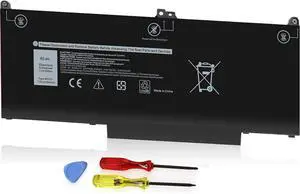 Emanjor 60Wh Type MXV9V 7.6V Laptop Battery for Dell Inspiron 7300 7306 2-in-1 Black Series, Latitude 7400 7300 E5300 E5310 5300 5310 2-in-1 P96G P97G P99G P100G P100G001 5VC2M 829MX 05VC2M 4-Cell