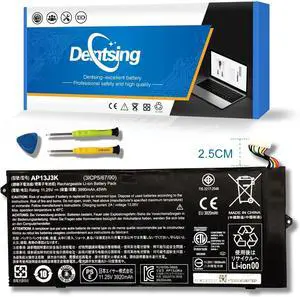 Dentsing AP13J3K AP13J4K 45Wh Laptop Battery Compatible with Acer Chromebook 11.6" 11 C720 C720P C740 Series Notebook KT.00304.001 KT.00303.001 CB3-431-C5EX 11.4V 3920mAh (2.5cm Short Cable)