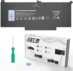 F3YGT Battery for Dell Latitude 7490 7480 7390 7380 7290 7280, Compatible with Latitude 14 13 12 Series Model 2X39G 453-BBCF 451-BBYE KG7VF DM3WC DM6WC Laptop Battery
