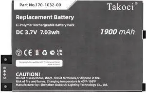 Replacement Battery Compatible with D00901 S11/GTSF/01A GP/S10/346392/010 170/1032/01 & 170/1032/00 3.7V 1900mAh