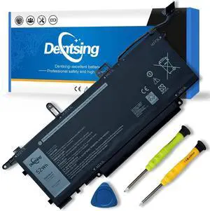 Dentsing NF2MW Laptop Battery Replace for Dell Latitude 7400 2-in-1 Latitude 14 9410 2-in-1 Series Notebook 7146W 085XM8 08W3YY 0C76H7 C76H7 G8F6M 0G8F6M 02K0CK DJ5GG P110G P110G001 7.6V 52Wh 6500mAh