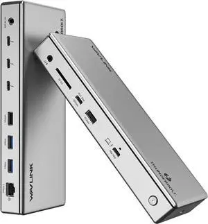 WAVLINK Thunderbolt 4 Docking Station, Single 8K or Dual 4K Display for MacBook Pro/Air Thunderbolt 4/3, 98W PD, USB-C/USB 4 Windows(4xTBT 4, 4xUSB-A, USB-C, 2.5G Ethernet, SD, Audio, DC Port)