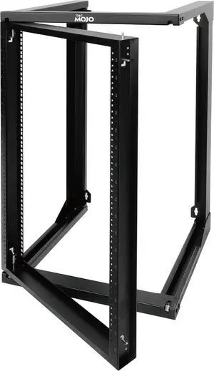 Tecmojo 18U Wall Mount Rack, Server Rack,Open Frame Server Rack,Network Rack for 19inch Computer/AV/Data/IT/Media Equipment,18inch Depth,16inch Apart Mounting Holes,Swing Gate,Square and Tapped Holes
