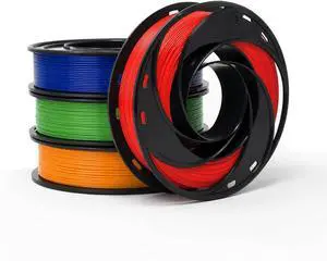 Gizmo Dorks PLA Filament for 3D Printers 1.75mm 200g, 4 Color Pack Multicolor (Original-Blue, Green, Orange, Red) Gizmo Dorks PLA Filament for 3D Printers 1.75mm 200g, 4 Color Pack Multicolor (Original-Blue, Green, Orange, Red)