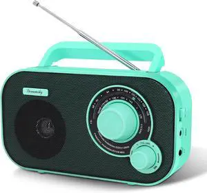 DreamSky AM FM Portable Radio Plug in Wall or Battery Operated | for Home & Outdoor, Strong Reception, Large Dial Easy to Use, Transistor Antenna, Headphone Jack, Elderly Seniors Small Gifts DreamSky AM FM Portable Radio Plug in Wall or Battery Operated | for Home & Outdoor, Strong Reception, Large Dial Easy to Use, Transistor Antenna, Headphone Jack, Elderly Seniors Small Gifts