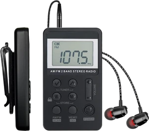 SWDSTP Mini Portable AM FM Radio, Personal Radio with Excellent Reception | Digital Tuning LCD Display, Headphones, Back Clip, Easy Key Operation, Rechargeable Pocket Radio for Walking, Jogging SWDSTP Mini Portable AM FM Radio, Personal Radio with Excellent Reception | Digital Tuning LCD Display, Headphones, Back Clip, Easy Key Operation, Rechargeable Pocket Radio for Walking, Jogging