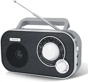 DreamSky AM FM Portable Radio Plug in Wall or Battery Operated | for Home & Outdoor, Strong Reception, Large Dial Easy to Use, Transistor Antenna, Headphone Jack, Elderly Seniors Small Gifts DreamSky AM FM Portable Radio Plug in Wall or Battery Operated | for Home & Outdoor, Strong Reception, Large Dial Easy to Use, Transistor Antenna, Headphone Jack, Elderly Seniors Small Gifts