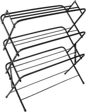 Zenree 4-Tier Foldable Metal Shoe Rack Organization Shelves, Matte Black Finish - Portable Storage for Organizing Shoes and Knickknacks, Holds 9-12 Pairs of Shoes Zenree 4-Tier Foldable Metal Shoe Rack Organization Shelves, Matte Black Finish - Portable Storage for Organizing Shoes and Knickknacks, Holds 9-12 Pairs of Shoes