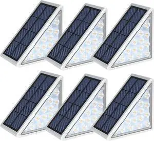 LED Solar Step Lights Waterproof Outdoor Stair Lights, Solar Deck Lights Outdoor Decor IP67 Solar Decoration Lights for Yard, Patio, Garden, Walkways, Front Door, Pathway, Driveway, Porch 6 Pack LED Solar Step Lights Waterproof Outdoor Stair Lights, Solar Deck Lights Outdoor Decor IP67 Solar Decoration Lights for Yard, Patio, Garden, Walkways, Front Door, Pathway, Driveway, Porch 6 Pack