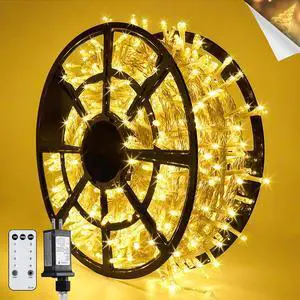 JMEXSUSS 168Ft String Lights Outdoor Waterproof, 600 LED Christmas Lights JMEXSUSS 168Ft String Lights Outdoor Waterproof, 600 LED Christmas Lights