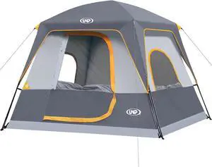 UNP 2/4/6/8 Person Tent, Portable Cabin Tent, Camping Tent 4-Person Easy Set Up, Waterproof with Top Rainfly for Outdoor Camping/Hiking UNP 2/4/6/8 Person Tent, Portable Cabin Tent, Camping Tent 4-Person Easy Set Up, Waterproof with Top Rainfly for Outdoor Camping/Hiking