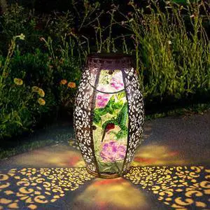 Solar Lanterns Outdoor Waterproof, Hummingbird Gifts for Women Garden Decor Solar Lanterns Outdoor Waterproof, Hummingbird Gifts for Women Garden Decor