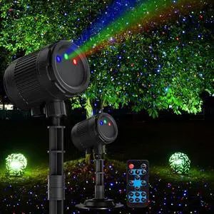 Laser Christmas Projector Lights Outdoor, Firefly Light Show for Trees Laser Christmas Projector Lights Outdoor, Firefly Light Show for Trees