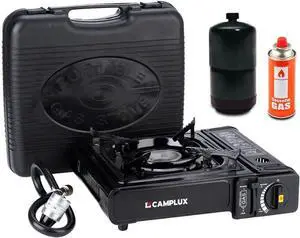 Camplux Dual Fuel Propane & Butane Stove with Carrying Case, Portable Camping Stoves with CSA Certification Camplux Dual Fuel Propane & Butane Stove with Carrying Case, Portable Camping Stoves with CSA Certification