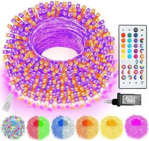 Pooqla Color Changing Christmas String Lights with Remote, 35 Colors 66FT 200LED String Lights Outdoor Halloween Decoration, Indoor Connectable Halloween Lights Plug in for Xmas Tree Decoration Pooqla Color Changing Christmas String Lights with Remote, 35 Colors 66FT 200LED String Lights Outdoor Halloween Decoration, Indoor Connectable Halloween Lights Plug in for Xmas Tree Decoration