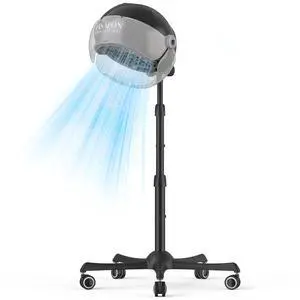 TASALON Ionic Hooded Hair Dryer - 1875W Bonnet Dryer with 3 Temperature Settings - Portable Standing Dryer for Home and Salon TASALON Ionic Hooded Hair Dryer - 1875W Bonnet Dryer with 3 Temperature Settings - Portable Standing Dryer for Home and Salon