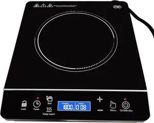 OMEO Portable Induction Cooktop Hot Plate Countertop Burner 1800 Watts Induction Burner with LCD Sensor Touch, LED Display, 10 Temperature Levels, Child Safety Lock, Auto Shutoff Function OMEO Portable Induction Cooktop Hot Plate Countertop Burner 1800 Watts Induction Burner with LCD Sensor Touch, LED Display, 10 Temperature Levels, Child Safety Lock, Auto Shutoff Function