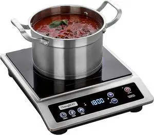 ChangBERT Induction Cooktop, Commercial Grade Portable Cooker, Large 8 Heating Coil, Premium Stainless Steel Countertop Burner with NSF Certified, 10 Hours Timer Powerful 1800W Professional Hot Plate ChangBERT Induction Cooktop, Commercial Grade Portable Cooker, Large 8 Heating Coil, Premium Stainless Steel Countertop Burner with NSF Certified, 10 Hours Timer Powerful 1800W Professional Hot Plate