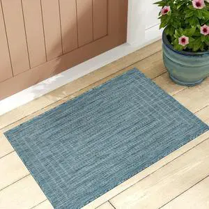 Adiva Rugs Outdoor Indoor Area Rug, Weather Resistant, Easy to Clean, Stain Resistant Floor Mat for Dining Room, Backyard, Deck, Patio (Aqua Weiss, 2' x 3') Adiva Rugs Outdoor Indoor Area Rug, Weather Resistant, Easy to Clean, Stain Resistant Floor Mat for Dining Room, Backyard, Deck, Patio (Aqua Weiss, 2' x 3')