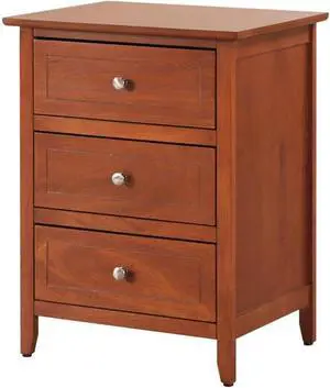 Glory Furniture Daniel 3 Drawer Nightstand in Oak Glory Furniture Daniel 3 Drawer Nightstand in Oak