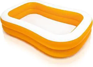 INTEX 57181EP Swim Center Inflatable Family Pool: 159 Gallon Capacity 90" x 60" x 19" Color May Vary INTEX 57181EP Swim Center Inflatable Family Pool: 159 Gallon Capacity 90" x 60" x 19" Color May Vary