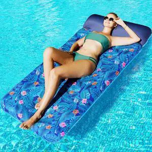 FindUWill Oversized Pool Float Lounger for Adults - 72" Extra Large Heavy Duty Pool Floats, Soft Fabric Covered Pool Rafts for Backyard, Lake & Beach FindUWill Oversized Pool Float Lounger for Adults - 72" Extra Large Heavy Duty Pool Floats, Soft Fabric Covered Pool Rafts for Backyard, Lake & Beach