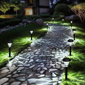 GIGALUMI 16 Pack Solar Lights Outdoor Waterproof, Solar Garden Lights GIGALUMI 16 Pack Solar Lights Outdoor Waterproof, Solar Garden Lights