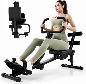 Sportneer Foldable Hydraulic Rowing Machine, 12-Level Home Gym Rower, Black Sportneer Foldable Hydraulic Rowing Machine, 12-Level Home Gym Rower, Black