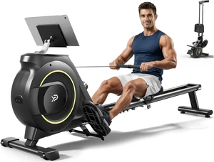 Rowing Machine for Home, 350 LB Capacity, 16-Level Silent Resistance, Magnetic Rowing Machines for Home Foldable, Full-Body Workout Compact Rowing Machine for Cardio & Strength with APP Support Rowing Machine for Home, 350 LB Capacity, 16-Level Silent Resistance, Magnetic Rowing Machines for Home Foldable, Full-Body Workout Compact Rowing Machine for Cardio & Strength with APP Support