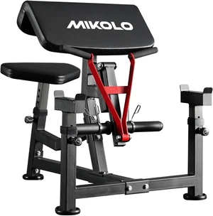 Mikolo Preacher Curl Bench, Plate Loaded Bicep Curl Machine, Bicep Workout Equipment2 in 1 Arm Training Machine for Home Gym Mikolo Preacher Curl Bench, Plate Loaded Bicep Curl Machine, Bicep Workout Equipment2 in 1 Arm Training Machine for Home Gym
