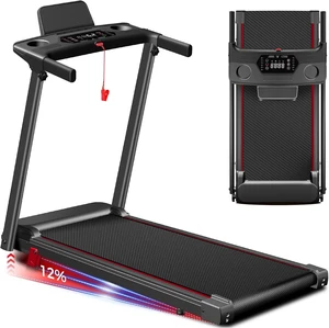 Treadmills for Home 3.0HP Foldable Treadmill with 12% Incline Small Treadmills for Home 3.0HP Foldable Treadmill with 12% Incline Small