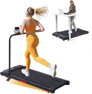 KASSADIN Electric Walking Pad Treadmill with Handle Bar Incline for Home KASSADIN Electric Walking Pad Treadmill with Handle Bar Incline for Home