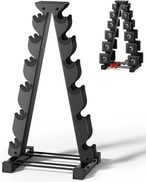 6-Tier Rack Compatible with Peloton Weights & Other Dumbbells 6-Tier Rack Compatible with Peloton Weights & Other Dumbbells
