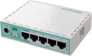 Mikrotik - hEX 5 Port Gigabit 512Mb RAM Router (E50UG)