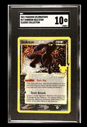 Umbreon Star 17/17 Celebrations: Classic Collection Holo SGC 10