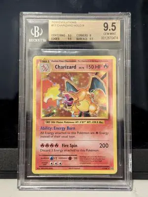 2016 Pokemon XY Evolutions Charizard Holo #11 BGS 9.5 Gem Mint