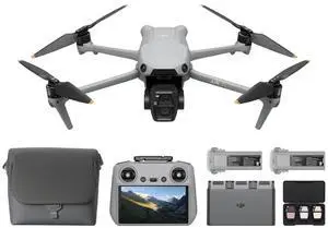 DJI Air 3S Fly More Combo, RC 2 Screen, 1" CMOS, 4K/60fps, Omni Sensors, 2 Cameras, 3 Batteries, Extended Flight