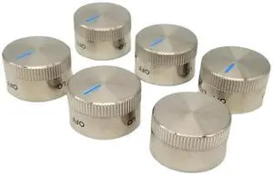 Rabon Services Group - New Genuine OEM Replacement for Midea Range Knob Set (6) 12971100018823
