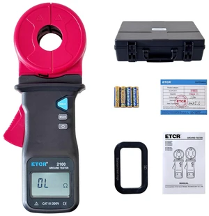 ETCR ETCR2100 Digital Clamp Ground Resistance Meter Earth Resistance Tester Loop Resistance Measurement 0.010-1000 ETCR ETCR2100 Digital Clamp Ground Resistance Meter Earth Resistance Tester Loop Resistance Measurement 0.010-1000