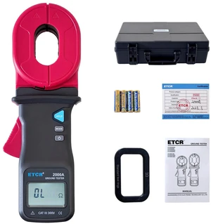 ETCR ETCR2000A Digital Clamp Ground Resistance Meter Earth Resistance Tester Loop Resistance Measurement 0.010-500 ETCR ETCR2000A Digital Clamp Ground Resistance Meter Earth Resistance Tester Loop Resistance Measurement 0.010-500