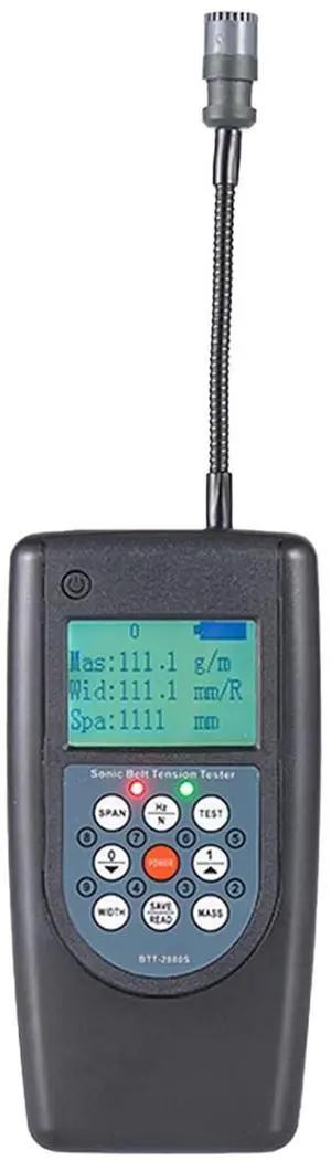 HKNDT BTT-2880S Sonic Belt Tension Meter Tester Belt Tension Gauge for Belt Tension Testing 10Hz-680Hz Measuring Range